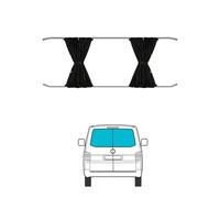 Window Sun Shade Curtain Compatible with VW Transporter T5 2003-2015 and Medium T6 2015-2023 Barn Door Twindoor Black Campervan Auto Protection Visor Blinds Block UV Rays and for Privacy