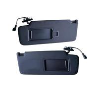 Window Sun Shades Left Right Sun Visor With Makeup Mirror For VW For Golf 7 SportsVan For Jetta MK7 For T-Cross Driver Passenger Side Sunvisor Panel Window Sunshade(Black,Left Right)