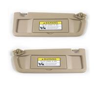 Window Sun Visor Car Sun Visor For Civic 2006-2011 with Vanity Mirror Cover Plate 74320-42501-B2 74310-42452-B2 Panorama Sunroof Roller Blind(Beige a Pairs)