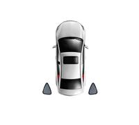 Window Sun Visor For Captur For Samsung QM3 2013-2019 Magnetic Window Curtains Solar Sunshield Shadow Mesh Glass Shading Sun Panorama Sunroof Roller Blind(Triangular Windows)