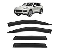 Window Sun Visors for Porsche Cayenne MK2-92A 2011-2018, Car Wind Deflector without Bright Stripes Scratch Resistant Rain Guards Accessories