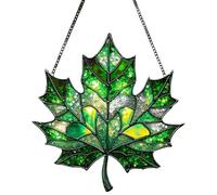 Window Suncatcher | 2D Autumn Maple Leaves Window Art Hanging Suncatcher - Aesthetic Craft Wall Hanging - for Balconies Garden Doors