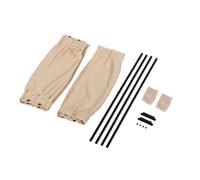 Window Sunshade Car Styling Universal Car Sun Shade Side Window Curtain Auto Foldable Protection Black Cloth Sun Visor Blinds Cover 2piece Car Sun Shades(Beige 50x39cm)