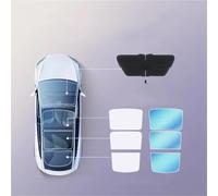 Window Sunshade For Tesla For Model 3 Highland 2024 Magnetic Suction Clip Sun Shades Glass Roof Sunshade Front Rear Sunroof Skylight Window Shades(4 PCS)