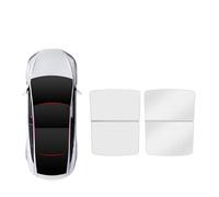 Window Sunshade For Tesla For Model 3 Y 2021 2022 2023 Upgrade Ice Cloth Buckle Sun Shades Glass Roof Sunshade Front Rear Sunroof Skylight Sunshades Car Sun Shades(Y Universal)