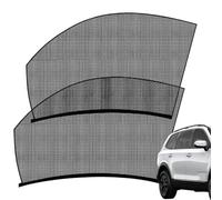 Window Sunshades for Car - Privacy Curtains | 8x20cm Transparent Mesh Net with Simple Push-In Setup, General Fit for All Models with Lightweight Build, Car Accessories for Kids Camping