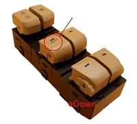 Window Switch Button Electric Master Power Window Switch Replacement for Hyundai for Elantra for Lang for Move 2012 2013 2014 2015 2016 93570-4V000 93570-4V010 93580-4V000(Beige Auto)