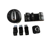 Window Switch Button For VW For Golf 5/6 Mk5 Mk6 For Jetta For Passat B6 For Touran Headlight Switch+Power Window Master 5ND959857(6*no auto)