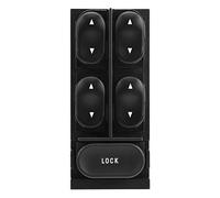 Window Switch Driver Side, Master Window Switch Front Driver Side Interior Switch Control Automotive Power Window Switches Black ABS for Escort Convertible