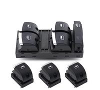 Window Switch Driver Side New Chrome 4F0959851H for Master Window Switch Control Button A3 8P A6 S6 RS6 C6 Q7 2004 2005 2006 2007 2008 2009 2010 2011(Set)