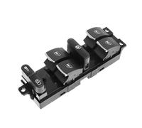 Window Switch fits for Bora For Jetta For VW For Golf MK4 For Passat B5 For Seat For Leon Power Window Control Switch Button Red 9 Pin Window Control Button(Window)(Silver Window)