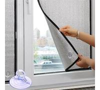 Window Thermal Insulation Film, 8mm Thick Aluminum Foil for Weatherproofing, Sunshade, Suction Cup Installation, Customizable (40cm x 50cm)