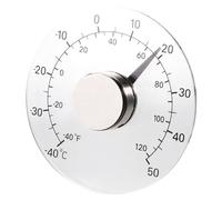Window Thermometer Outdoor Thermometer 4.2 Inch Stick on Thermometer Transparent Waterproof Self Adhesive Window Thermometer Easy to Read Portable Weather Thermometers for Outdoor Greenhouse