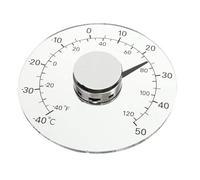 Window Thermometer, Self-Adhesive Waterproof Transparent Temperature Monitor, -40 to +50℃ Dial Temperature Gauge, for Indoor and Outdoor