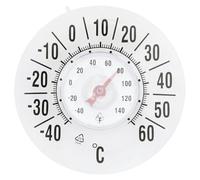 Window Thermometer Transparent Round Window Thermometer for Outside Temperature Battery-Free Self-Adhesive Waterproof Temperature Measurement Tool