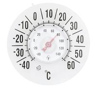 Window Thermometer, Transparent Round Window Thermometer for Outside Temperature, Battery-Free, Self-Adhesive, Waterproof Temperature Measurement Tool, Outdoor Waterproof