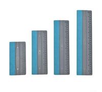 Window Tint Application Squeegee Tool Kit 4 Pcs, Car Film Installation Tools with 6/8/10/12 Inch Sizes, Double-Sided Design PP and Fabric Scraper Set with Felt