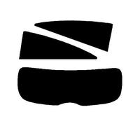 Window-Tint.co.uk Pre Cut Window Tint for Vauxhall Astra 3-door - 2005 to 2010 (H) - Rear Windows 5% Limo
