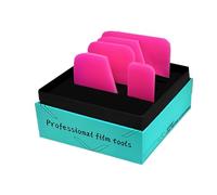 Window Tint Tools, Car Wrap Installation Scraper, TPU Material, 5 Pieces Car Wrapping Detailing Scraper for Showcase, Retail Display, Shower, Motorcycle, Truck, Home and Bathroom Mirror