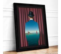 Window to the Sea Surrealism Framed Wall Art Print A2 (59.4×42cm) Black, Wall Decor for Living Room, Bedroom, Office & Home, Ready to Hang, Art Gift