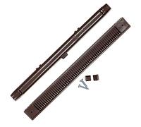 Window Trickle Slot Vent 407mm Brown for uPVC Double Glazing & Timber Windows Reduces Condensation, Damp & Steam in Windows Fully Adjustable