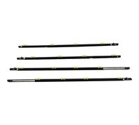 Window Trim Seal Belt Compatible with Civic Sedan 2001 2002 2003 2004 2005 Car Outer Door Windows Rubber Weatherstrip Waterproof Pressure Sealing Strip