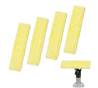 Window Vac Cleaning Pads for Karcher, 4pcs, Microfibre, Hook-Loop, 275x70mm | Compatible With Karcher Wv2 Wv5 Wv6 Plus Spray Bottle, Washable Reusable For Glass Mirrors Tiles