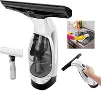 Window Vac, Cordless Window Vacuum Cleaner, Rechargeable Window Cleaner with 150ML Water Tank & Spray Bottle, Streak-Free Cleaning, 45 Mins Working Time, Suitable for Windows, Tiles, Mirrors