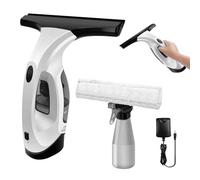 Window Vacuum, Window Vacuum Squeegee, 3 in 1 Cordless Window Vac with Spray/Wipe/Suck up Water, Rechargeable Window Cleaning Tool for Shower Wall Mirror Glass/Car Windshield/Countertop, 300ML Tank