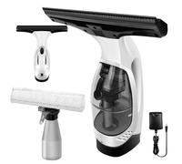 Window Vacuum, Window Vacuum Squeegee 3-in-1, Cordless Window Vacuum Cleaner, 2200mAh Window Vac with Spray/Wipe/Suck up Water, Electric Squeegee for Windows, Tiles, Glass, Mirror, 300ml Water Tank