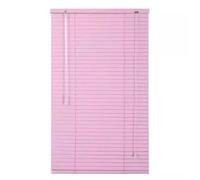Window Venetian Blinds Pink Horizontal Slats Aluminium Shutters Shades Privacy Drape Sunshad for Home,Office,Bathroom,Bedroom,Living Room Decorative Curtain Trimmable (W125cm×H280cm)
