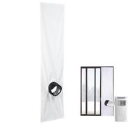 Window Vent Kit | Universal Portable Wind Proof Seal | Air Conditioning Deflector | for Tilting Window, Crank, Door and Tumble Dryer