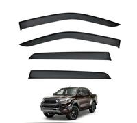 Window Vent Visors Rain Guards for Hilux Invincible MK8-GUN125 2015-2025, Window Deflectors Wind Sun Protection Easy Installation Acrylic