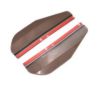 Window visor 2PCS Car Rearview Mirror Rain Eyebrow Carbon Fiber Sun Visor Shade Cover Protector Clear Vision(Translucent)