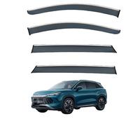 Window Visors Chrome Molding for BYD Song L DM-i MK1 4PCS 2024-2025, Wind Deflectors Keep RainOut Improve Ventilation Reduce Noise Prevent