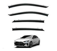Window Visors Chrome Molding for Dodge Attitude MK4 2025-2026, Wind Deflectors Keep RainOut Improve Ventilation Reduce Noise Prevent