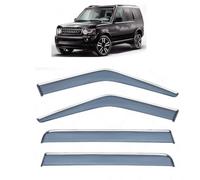 Window Visors Chrome Molding for Land Rover Discovery 3/Discovery 4 MK2-L319 2004-2016, Wind Deflectors Keep RainOut Improve Ventilation Reduce Noise Prevent