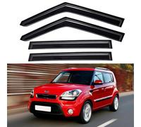 Window Visors Rain Guard for 2009 2010 2011 2012 2013 Kia Soul Out Channel Window Vent Wind Deflectors for Soul 09-13