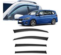Window Visors Rain Guards for BMW 2 Series Wagon 2014-2017 2018 2019 2020 2021,Out-Channel Window Wind Deflectors Vent Shields Vent Deflector Shade Wind,Seven-seater with chrome trim