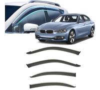 Window Visors Rain Guards for BMW 3 Series Standard Wheelbase 1990-2023 2024 2025,Out-Channel Window Wind Deflectors Vent Shields Vent Deflector Shade Wind,F30 2011-2019 With chrome trim