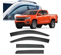 Window Visors Rain Guards for Chevrolet Colorado 2012-2018 2019 2020 2021 2022,Out-Channel Window Wind Deflectors Vent Shields Vent Deflector Shade Wind