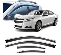 Window Visors Rain Guards for Chevrolet Malibu 2013 2014 2015,Out-Channel Window Wind Deflectors Vent Shields Vent Deflector Shade Wind
