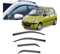 Window Visors Rain Guards for Chevrolet Matiz 1998-2003 2004 2005 2006 2007 2008,Out-Channel Window Wind Deflectors Vent Shields Vent Deflector Shade Wind,1998-2004