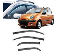 Window Visors Rain Guards for Daewoo/Chevrolet Matiz 1998-2011 2012 2013 2014 2015,Out-Channel Window Wind Deflectors Vent Shields Vent Deflector Shade Wind,1998-2004
