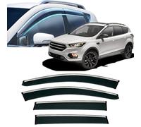 Window Visors Rain Guards for Ford Escape 2001-2015 2016 2017 2018 2019 2020+,Out-Channel Window Wind Deflectors Vent Shields Vent Deflector Shade Wind,2013-2019
