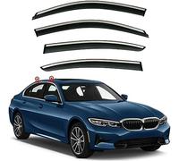 Window Visors Rain Guards for MAZDA 3 Saloon BK 2003 2004 2005 2006 2007 2008 2009 2010 2011 2012, Side Vent Wind Deflectors Shades Wind & Sun Protection.