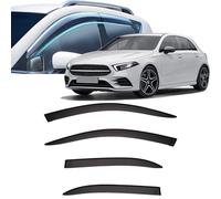Window Visors Rain Guards for Mercedes-Benz A-Class Hatchback 2004-2024 2025 2026,Out-Channel Window Wind Deflectors Vent Shields Vent Deflector Shade Wind,2019-2022+ Without chrome trim