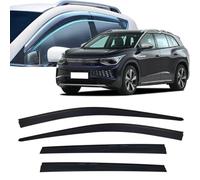 Window Visors Rain Guards for Volkswagen ID6 2021 2022 2023 2024 2025 2026,Out-Channel Window Wind Deflectors Vent Shields Vent Deflector Shade Wind,Without chrome trim
