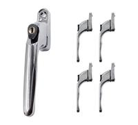 Window Ware Universal Espag Inline Window Handle - Polished Chrome (5 Pack)