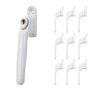 Window Ware Universal Espag Inline Window Handle - White (10 Pack)